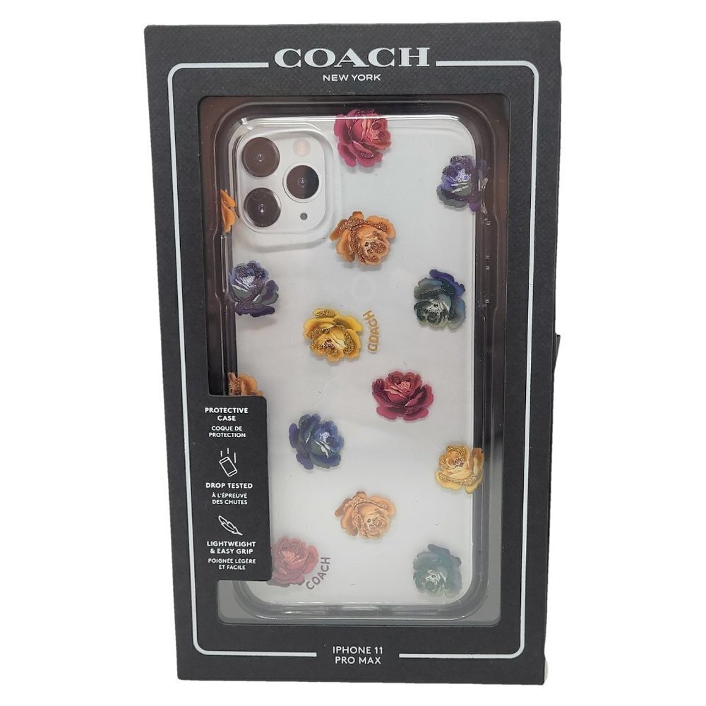 Coach Case for Apple iPhone 11 Pro Max 6.5", Peony Rainbow
